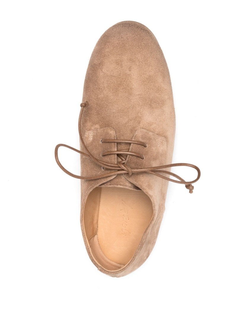 lace-up suede brogues - 8