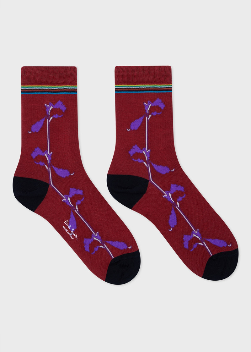 Paul Smith Women's Rust 'Magnolia' Socks outlook