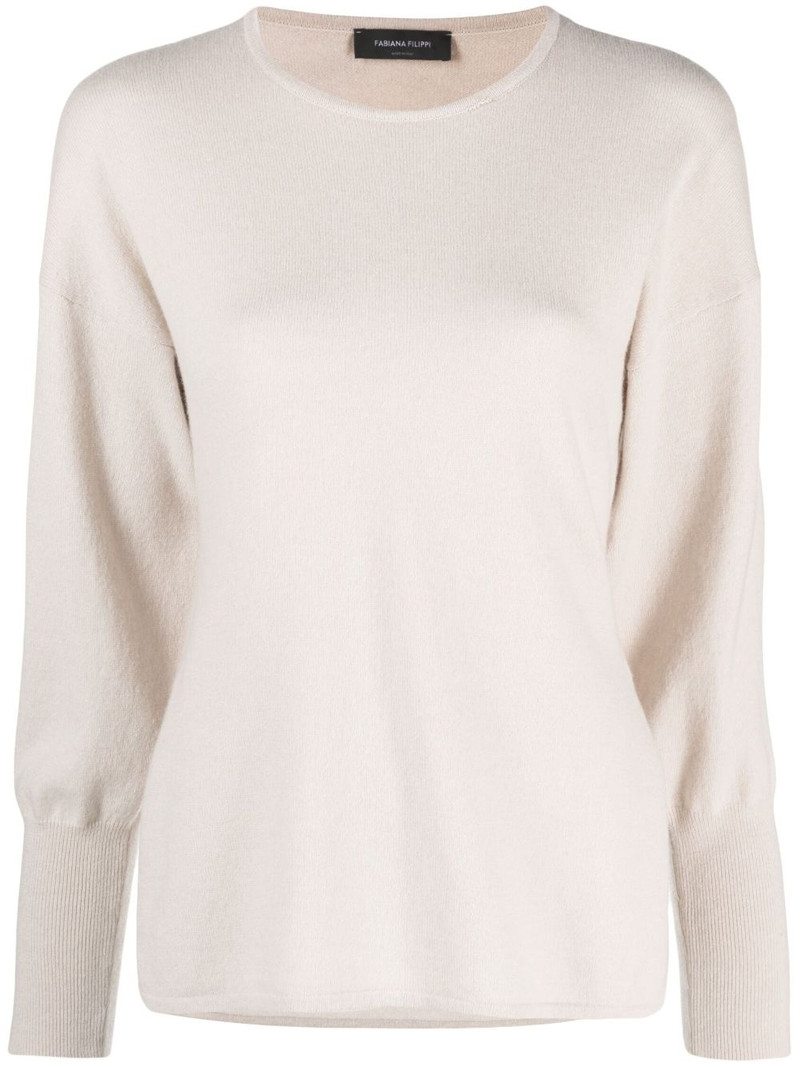 fitted-cuffs knitted jumper 1