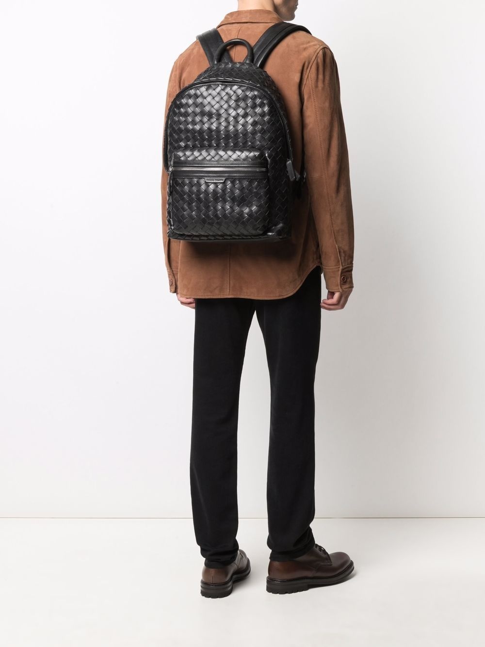 Armor woven leather backpack - 2