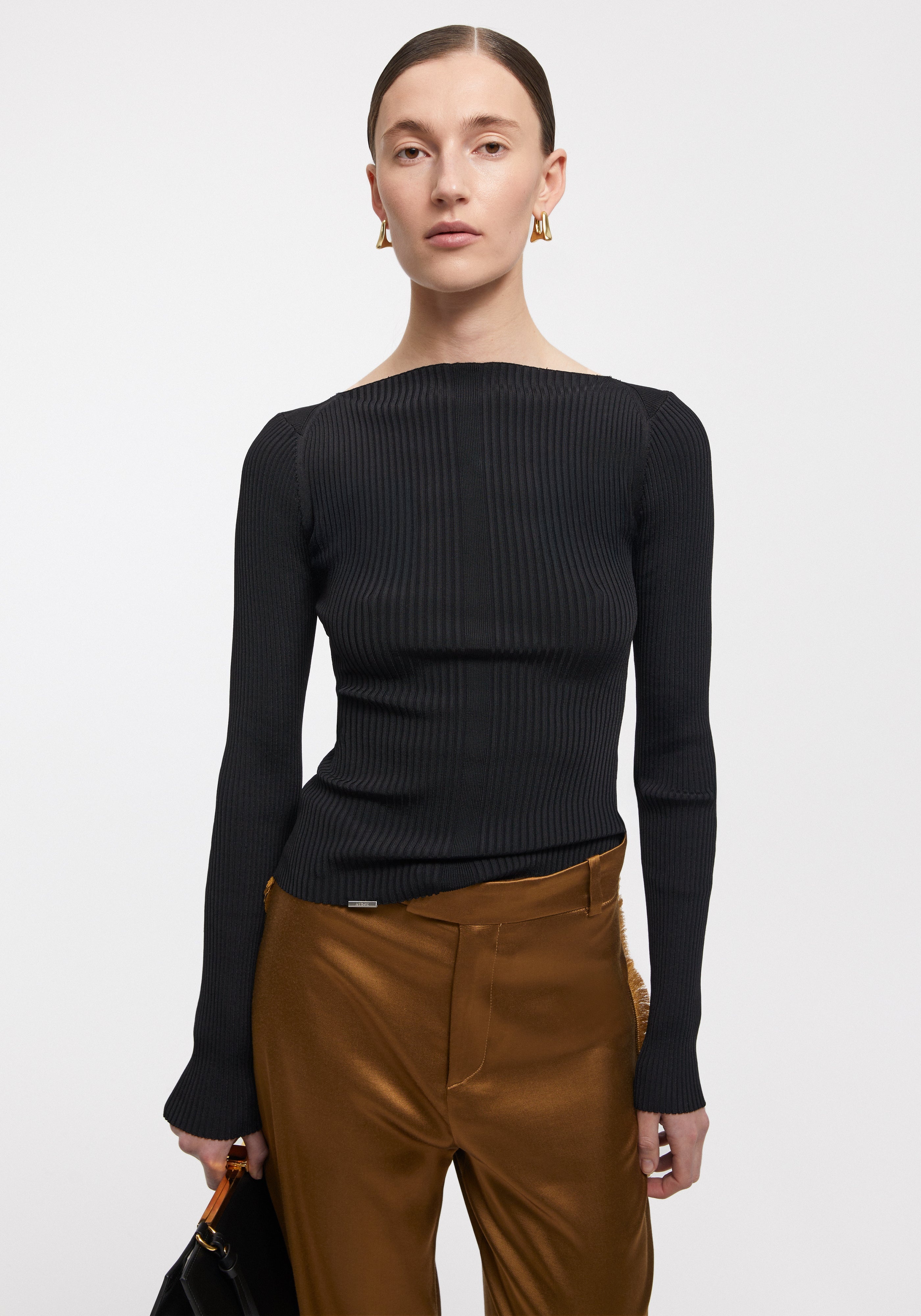 NILA
Cut-out back ribbed long-sleeved top - 2