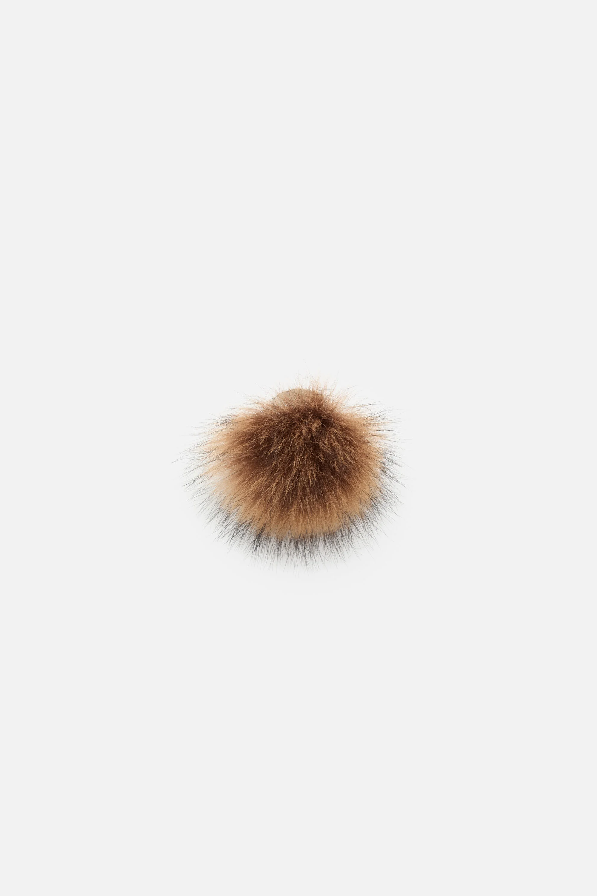 Fur-covered ring - Silver/Brown - 1