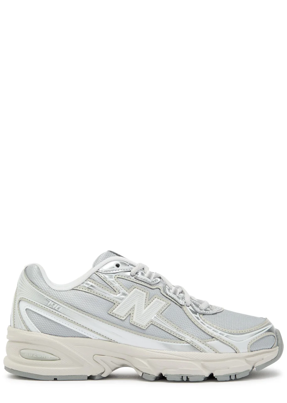 New Balance 740 Panelled Metallic Mesh Sneakers - 1
