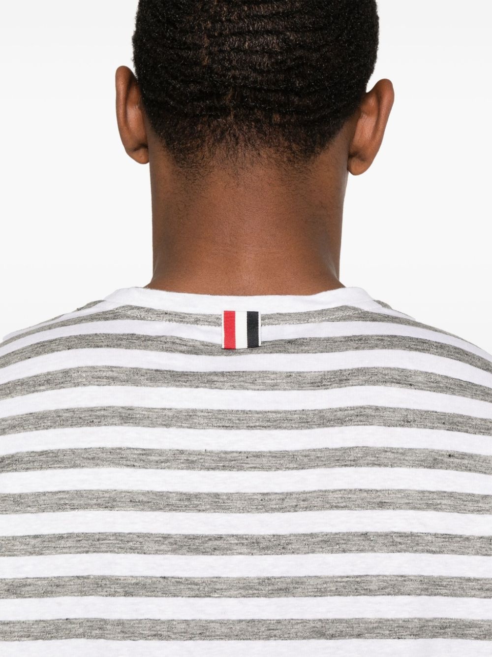 striped linen T-shirt - 5