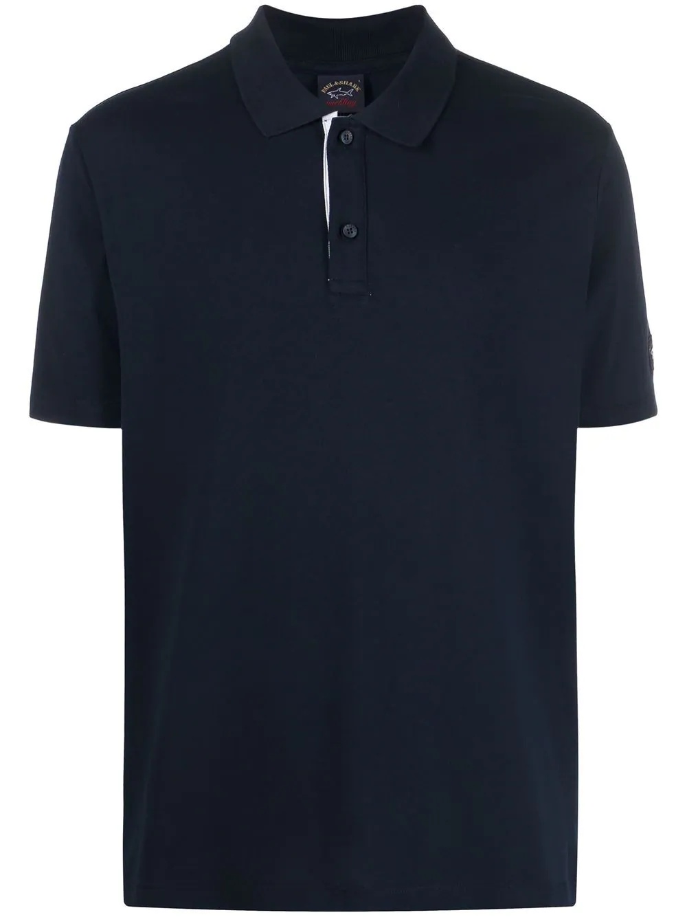 logo-print short-sleeved polo shirt - 1