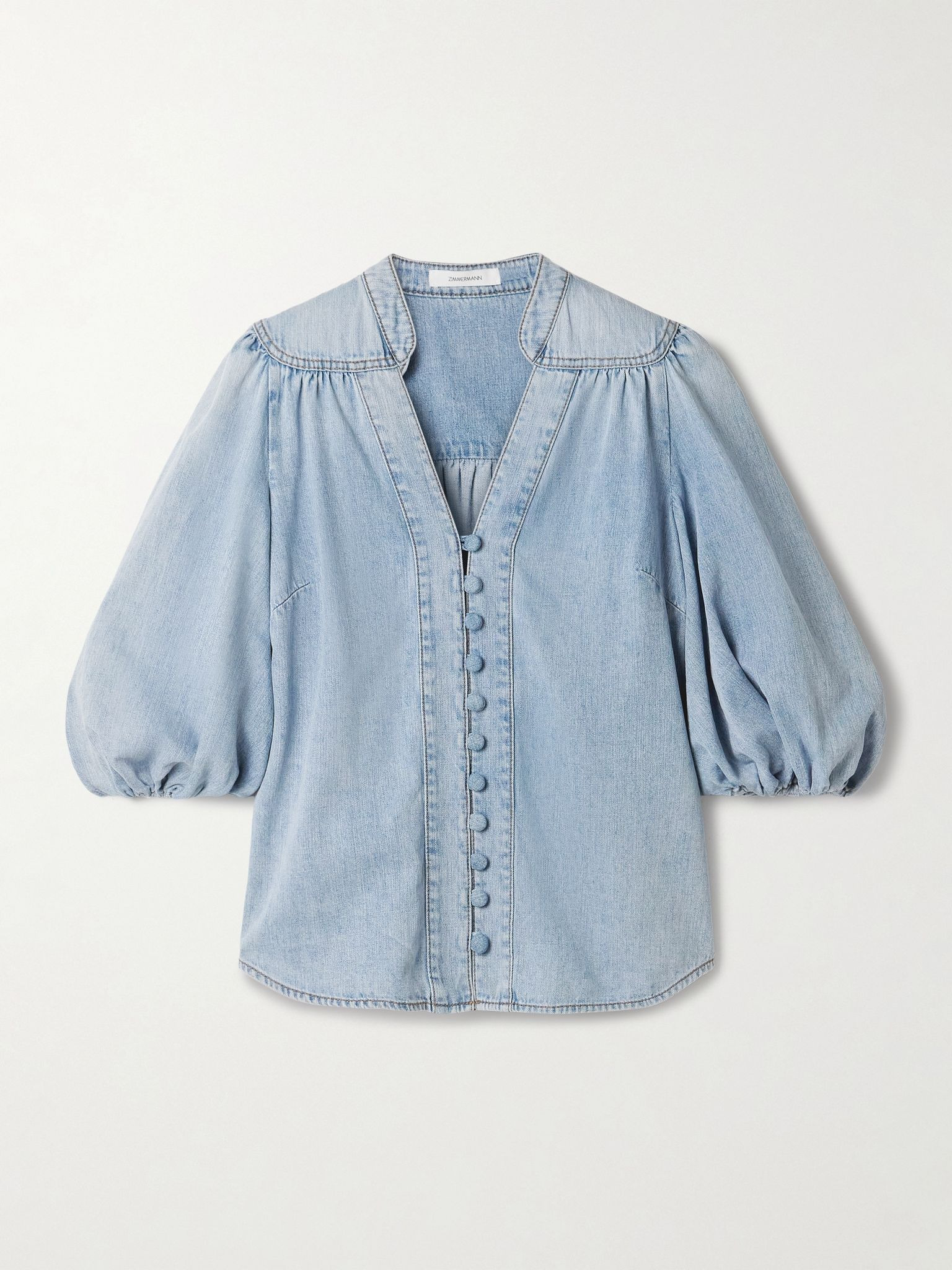 Lucky denim blouse Light denim - 1
