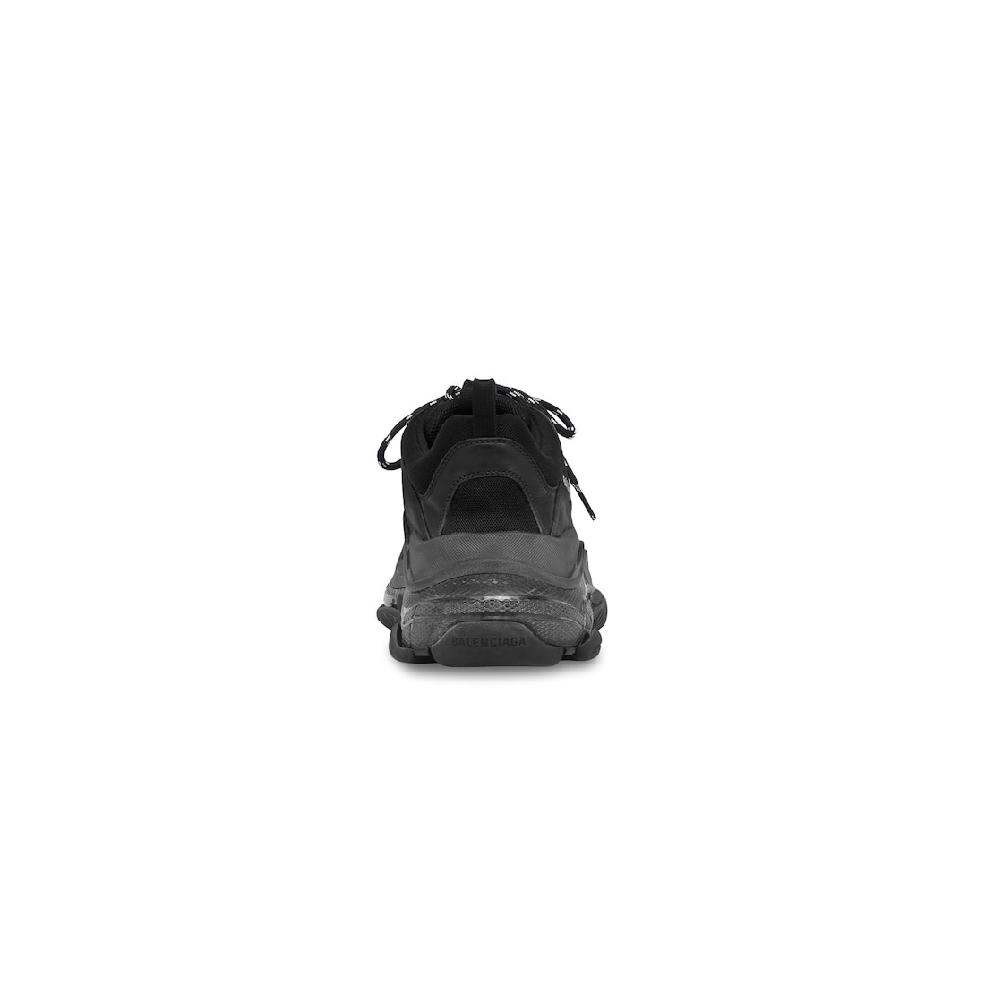 Men's Triple S Sneaker Clear Sole in Black - 4