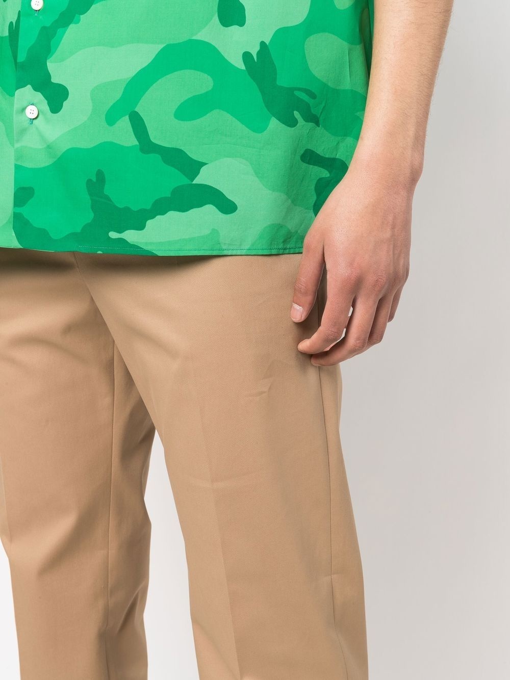 pressed-crease cotton chinos - 5