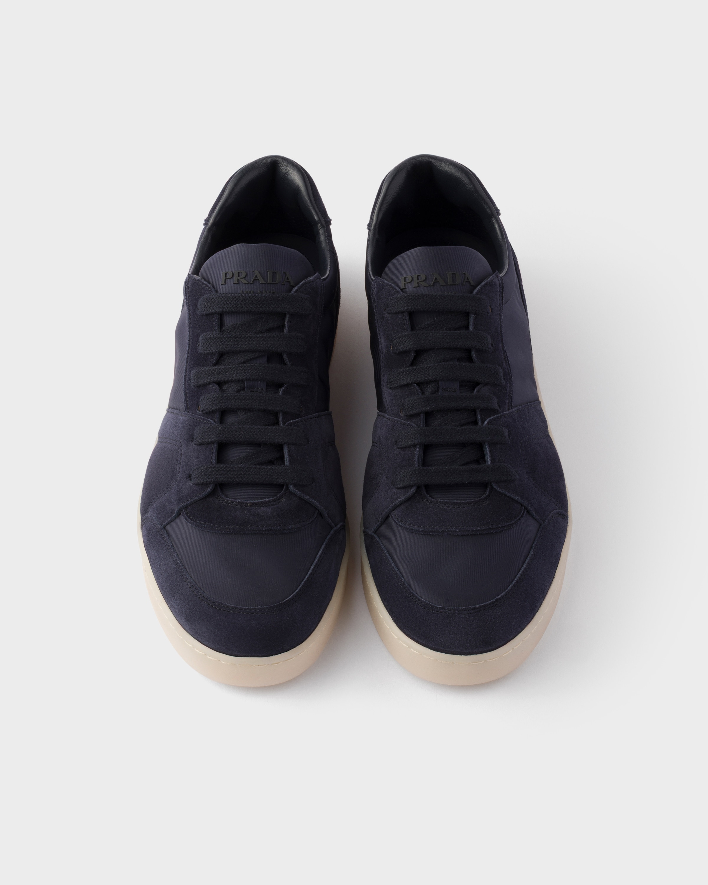 Suede and Re-Nylon sneakers - 3