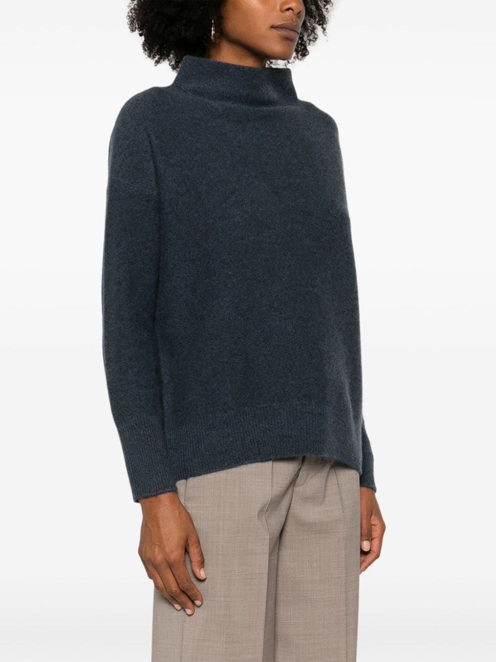 cashmere funnel-neck sweater - 3