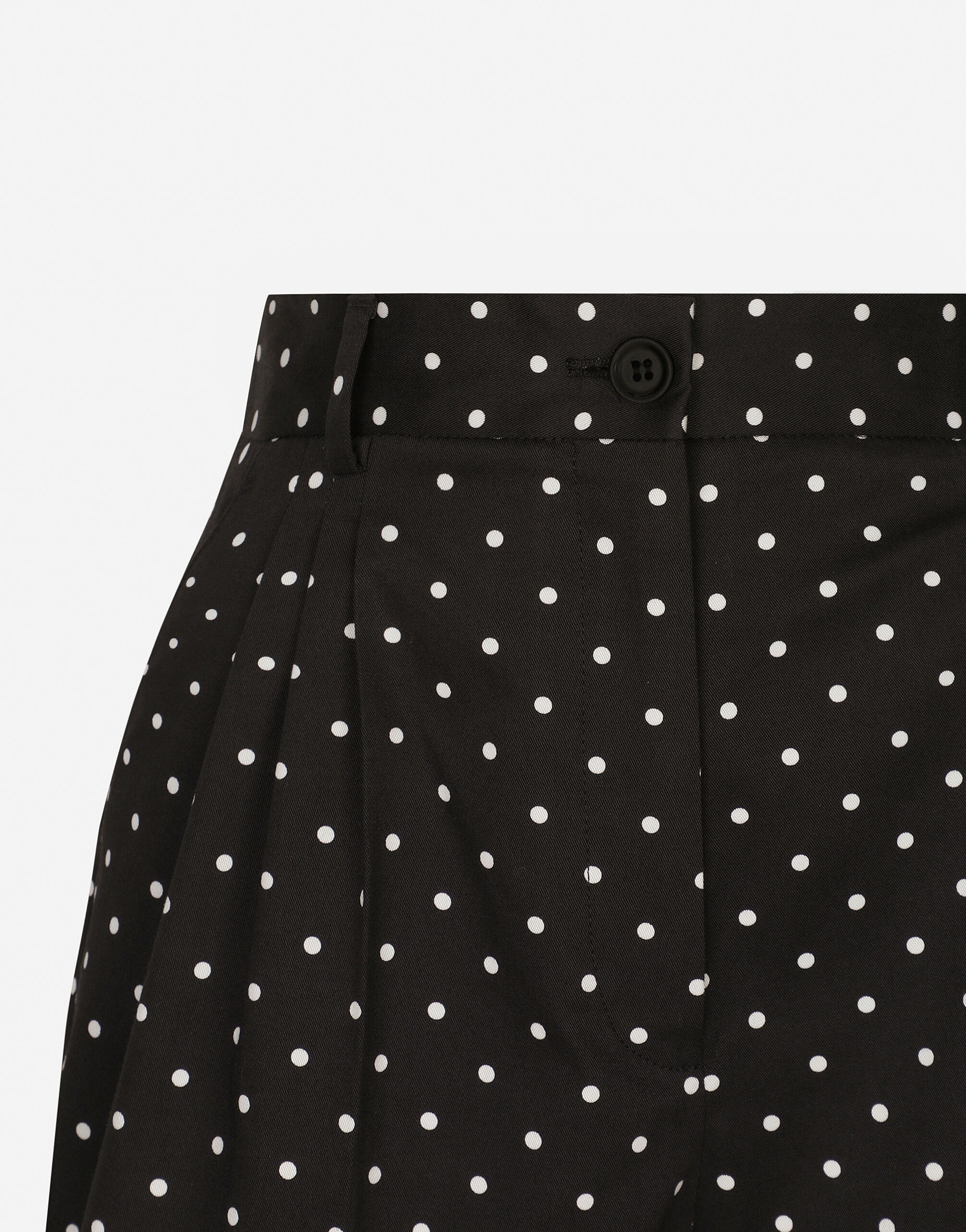 Polka-dot cotton shorts - 6