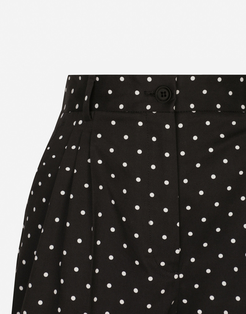 Polka-dot cotton shorts 6