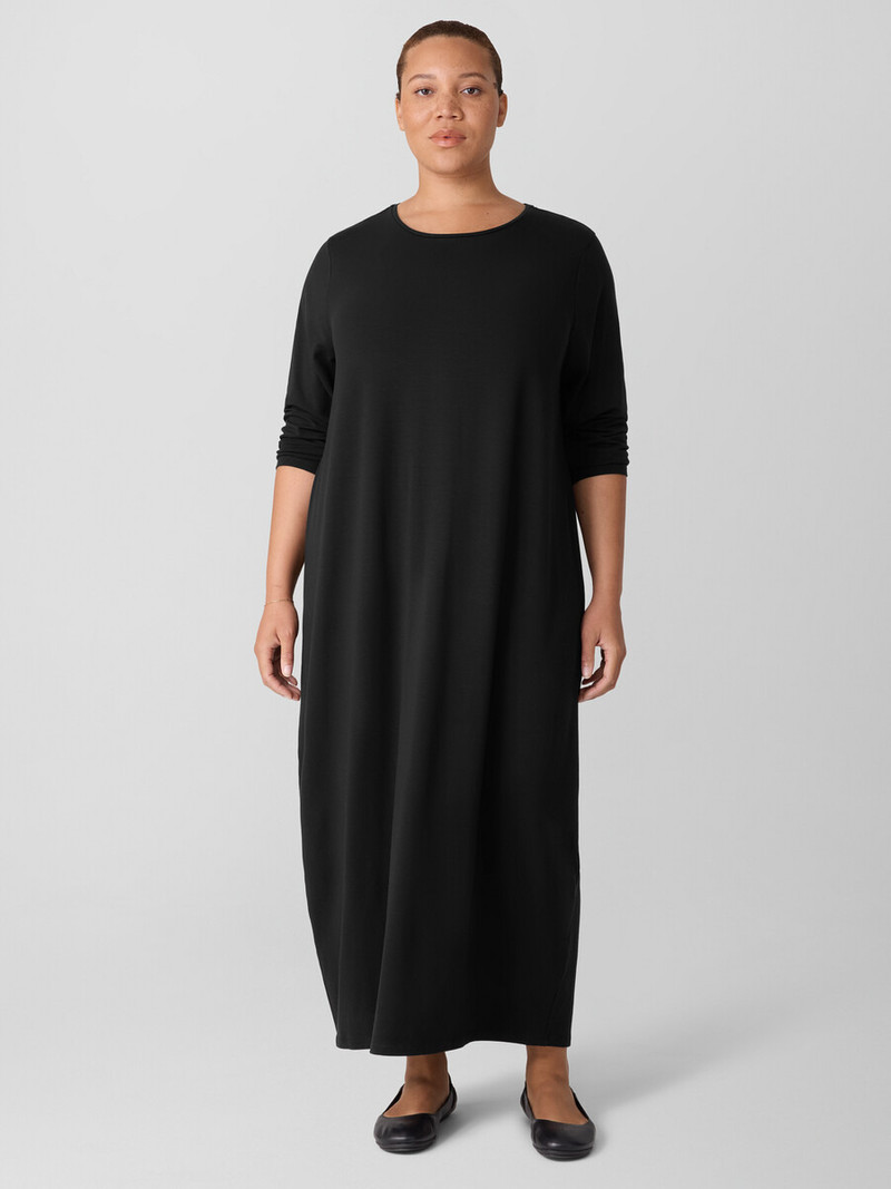 Stretch Jersey Knit Oval Dress 6