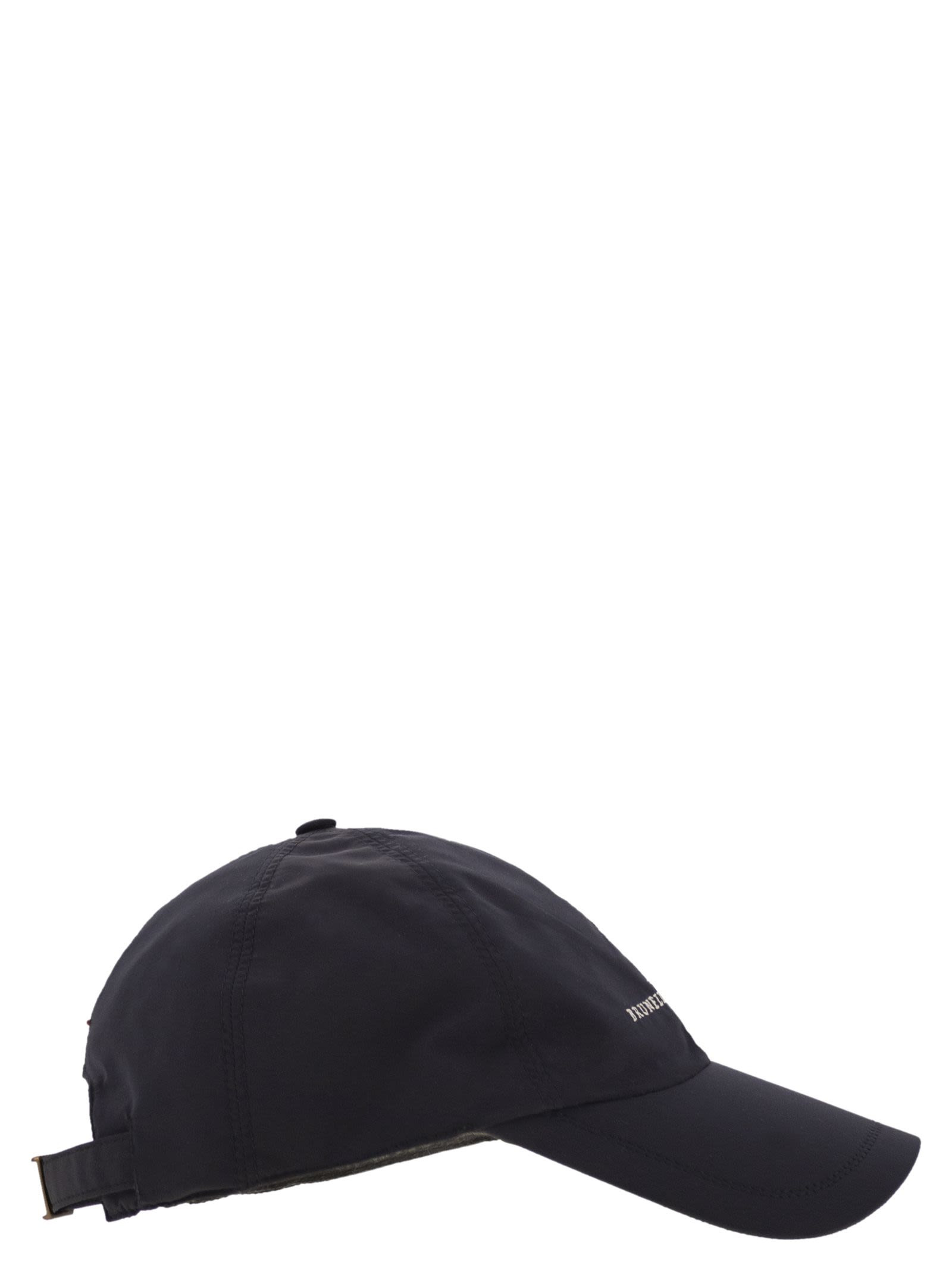 Brunello Cucinelli Men Water-Repellent Microfibre Baseball Cap With Embroidered Logo - 3
