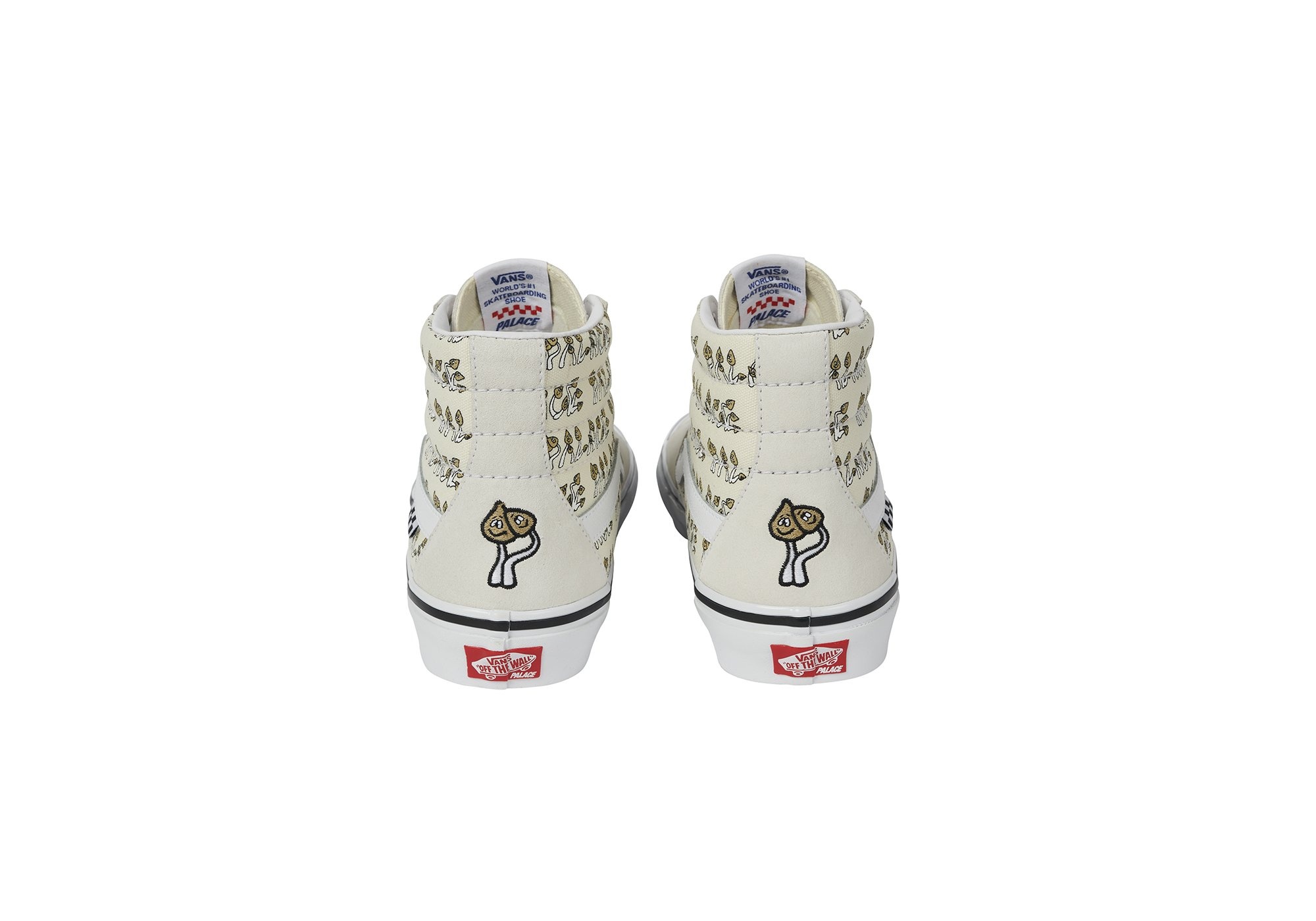 PALACE VANS SKATE SK8-HI MARSHMALLOW / P SHROOM - 4