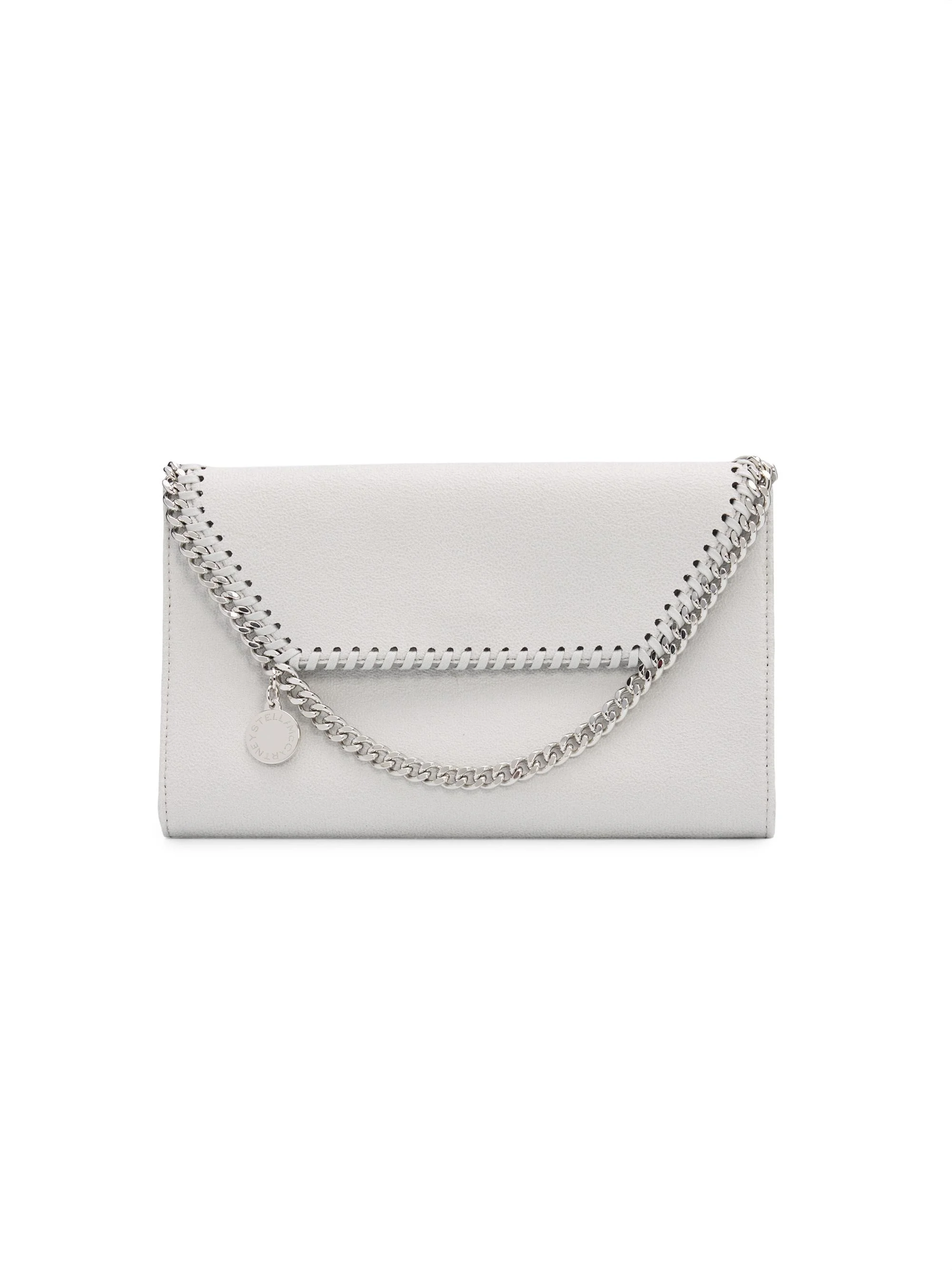 Women's Falabella Shaggy Deer Wallet Crossbody Bag - Pearl Grey - 1