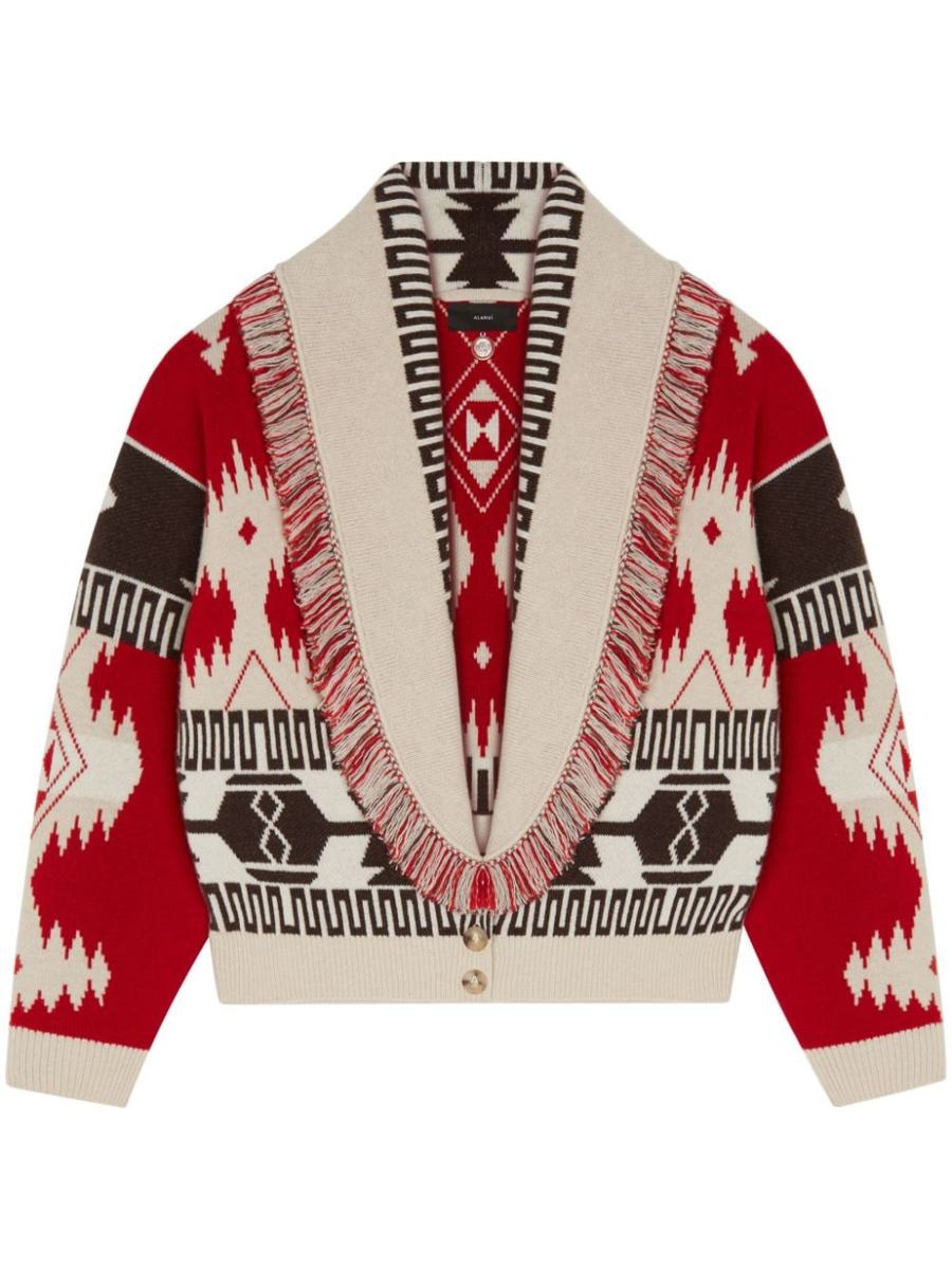 Alanui Icon Jacquard Wool And Cashmere Cardi-Bomber - 1