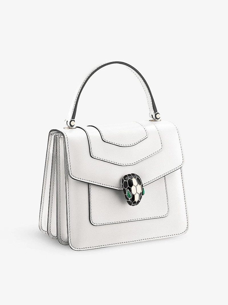 BVLGARI Serpenti Forever leather top-handle bag outlook