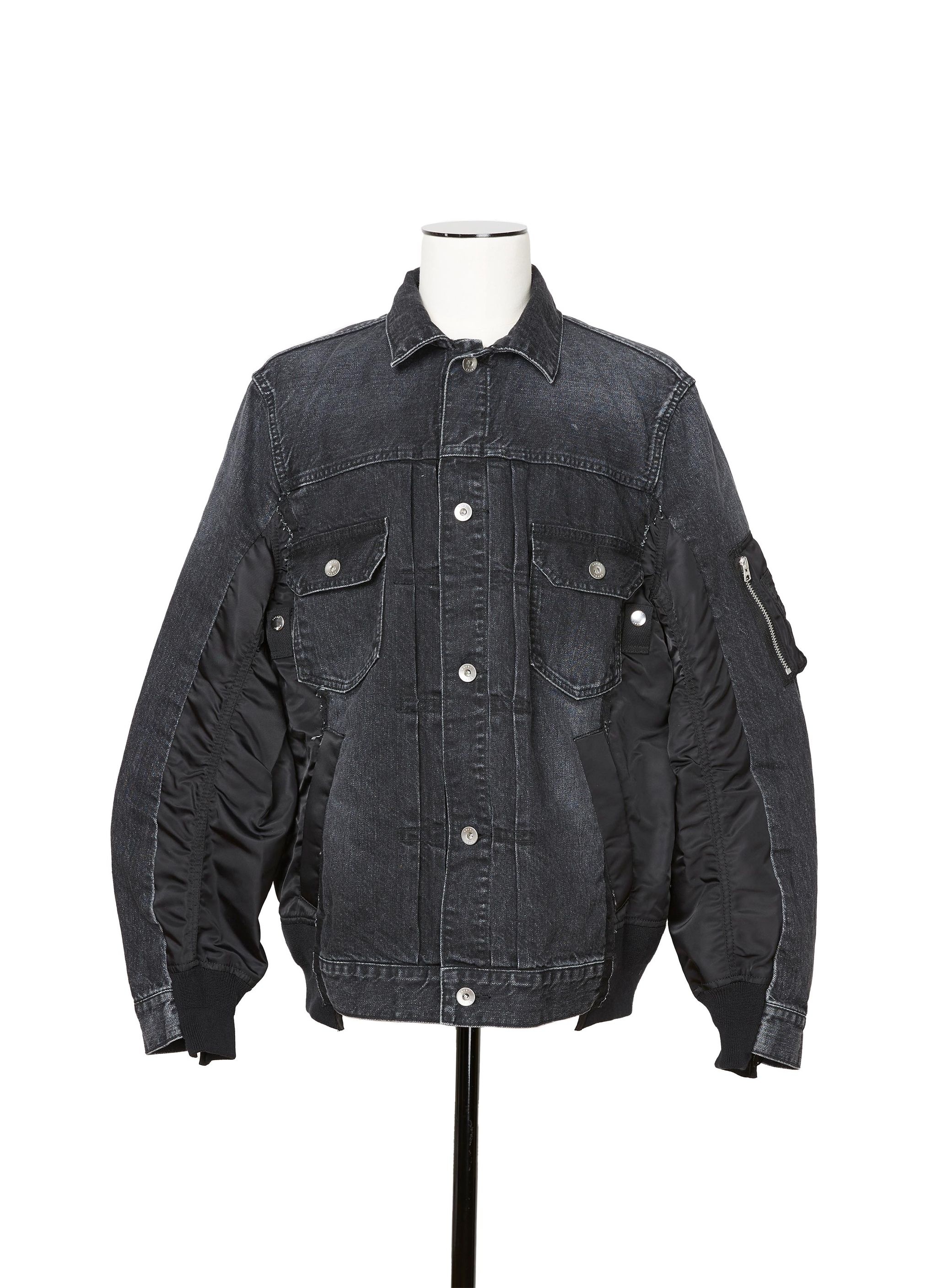 Denim x Nylon Twill Jacket