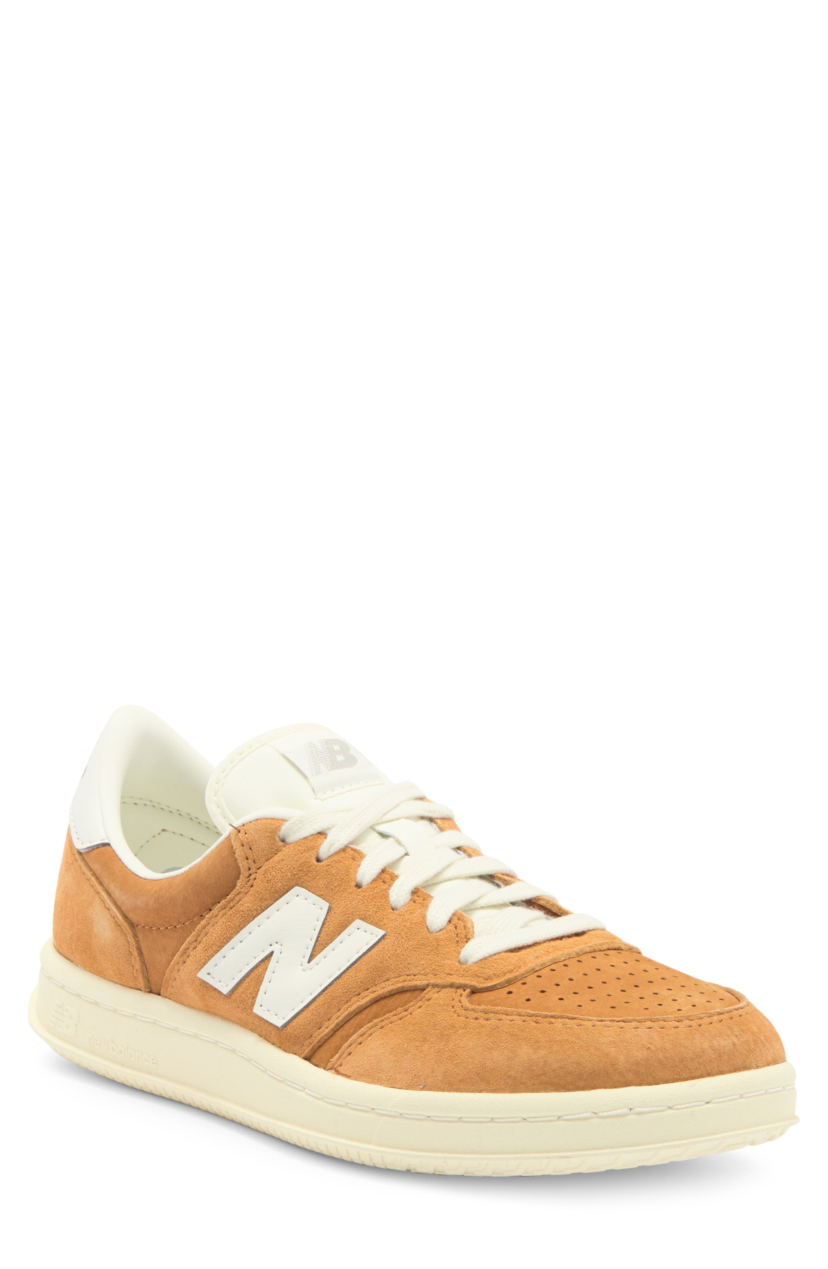 New Balance Gender Inclusive T500 Tennis Sneaker in Tobacco/Angora at Nordstrom - 1
