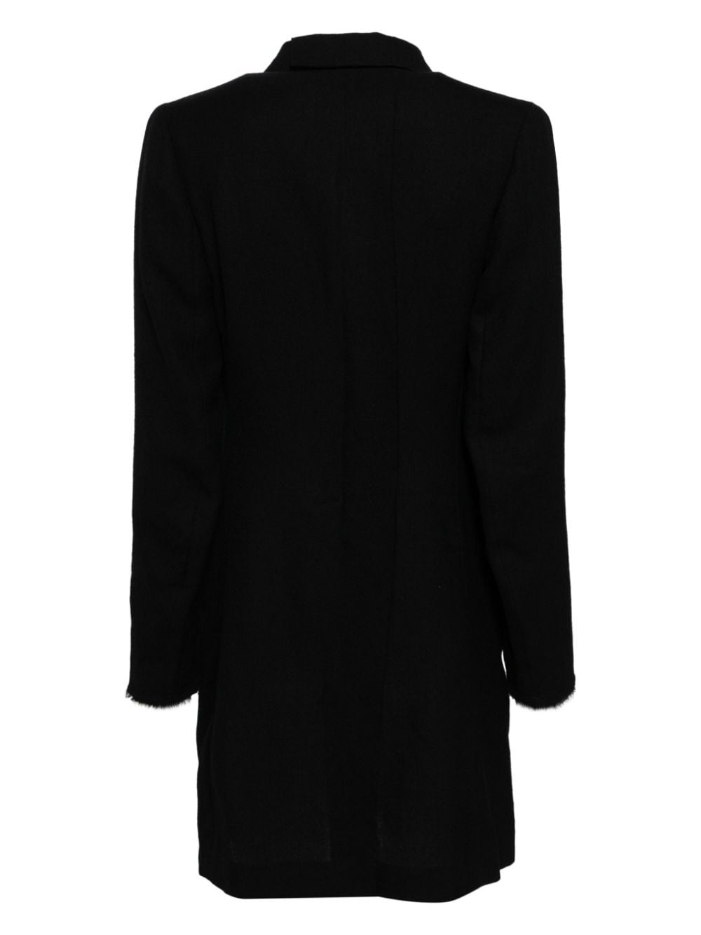 wool single-breasted coat - 2