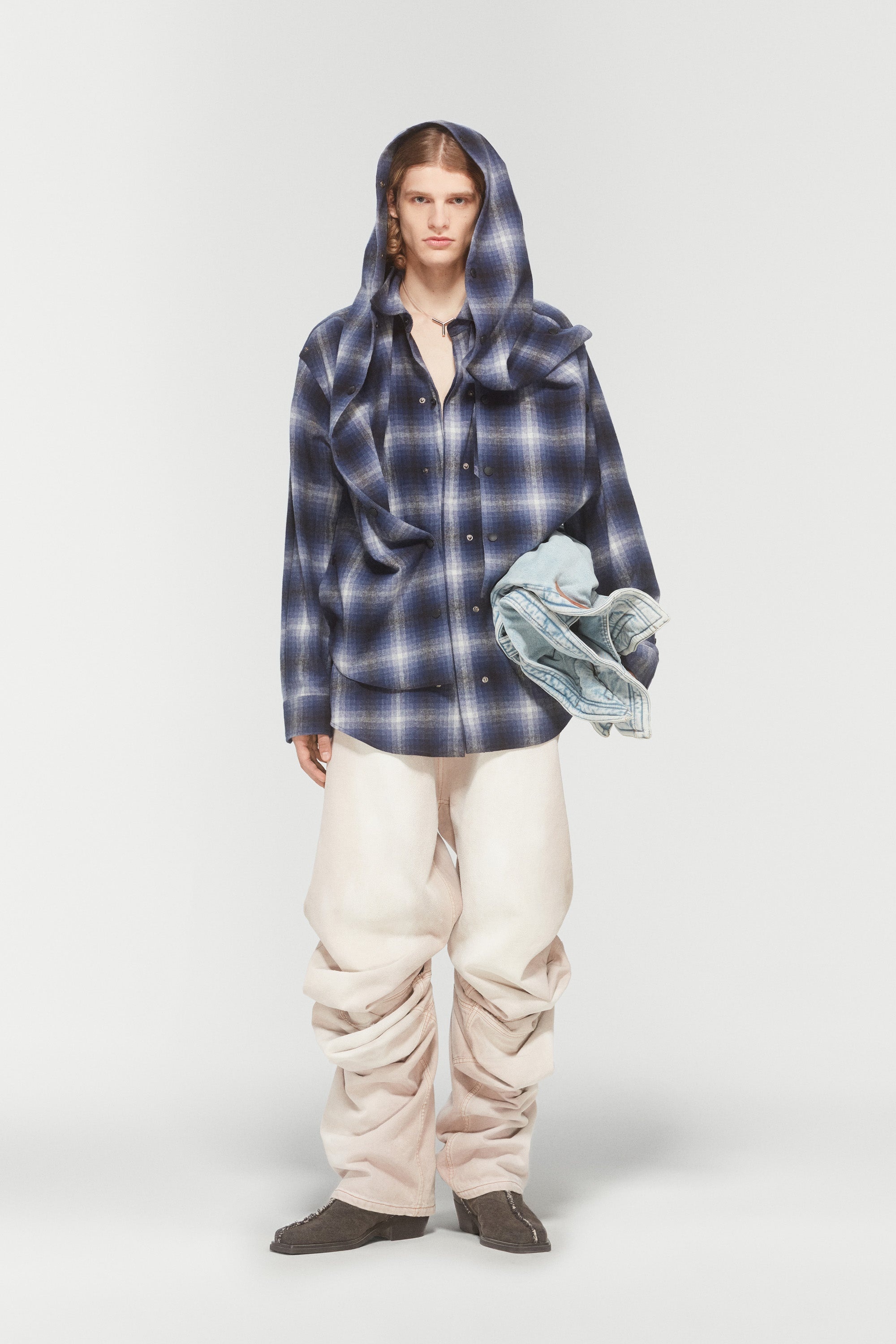 SNAP OFF PANEL HOOD OVERSHIRT - 2