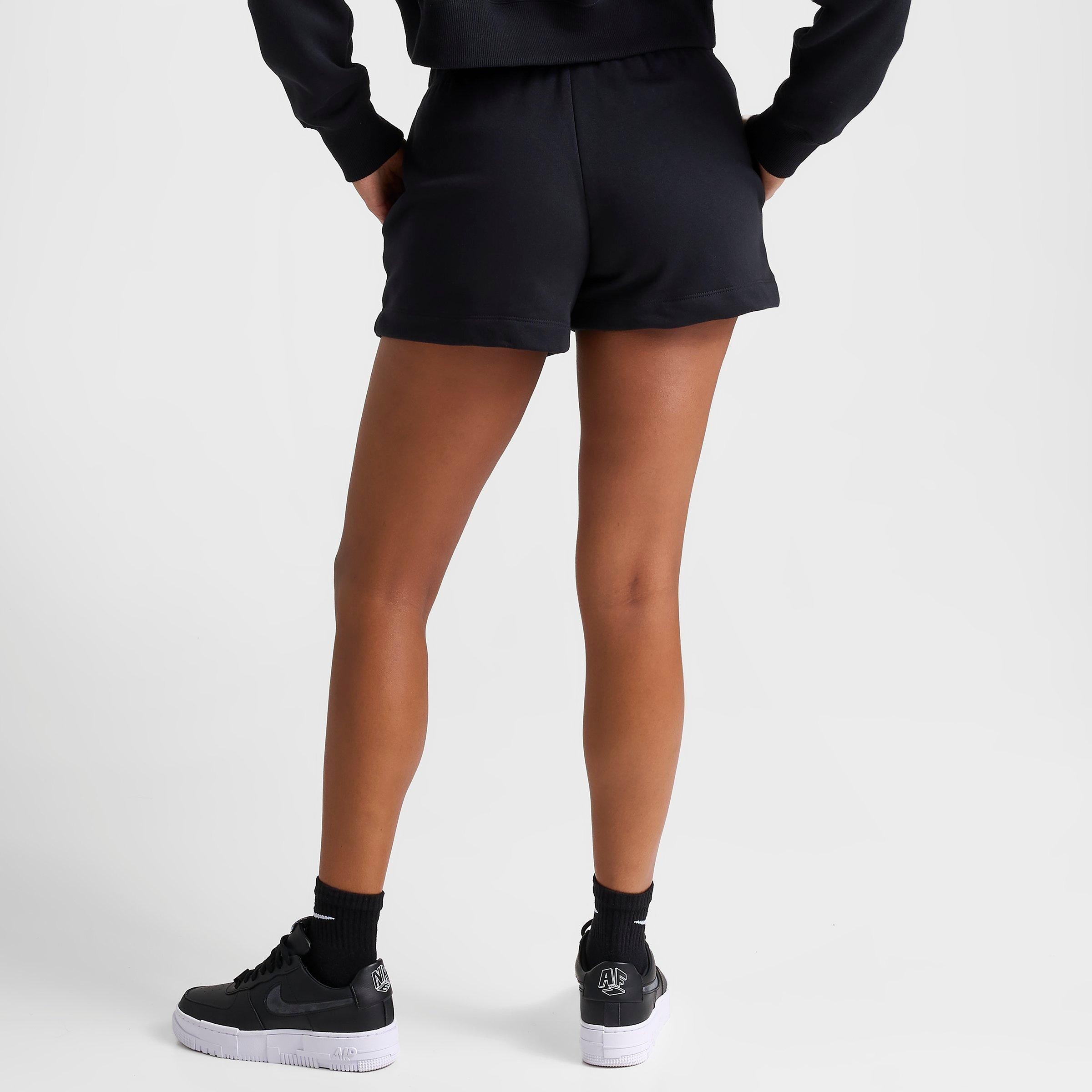 WOMEN'S NIKE SPORTSWEAR CLUB FLEECE MID-RISE SHORTS - 4