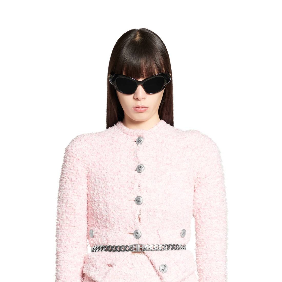 Women's Cropped Cardigan in Pink - 5