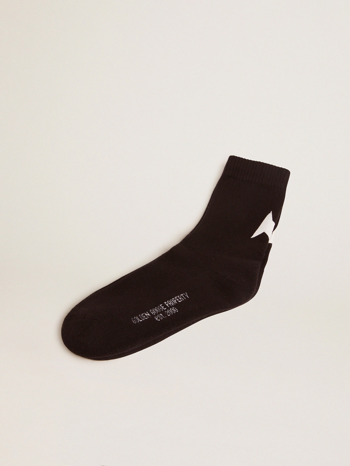 Black Star Collection socks with contrasting white star - 1