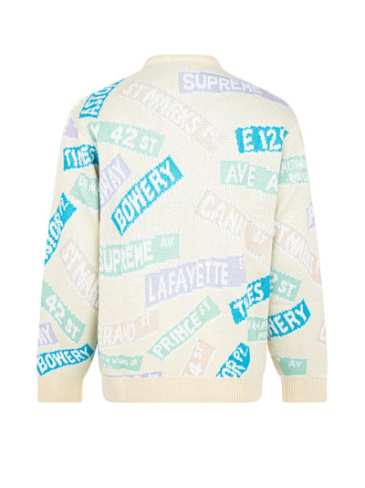 Supreme Street Signs jumper outlook