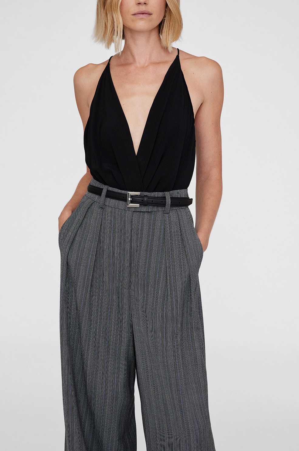 Nicola Belt - Black With Silver - 3