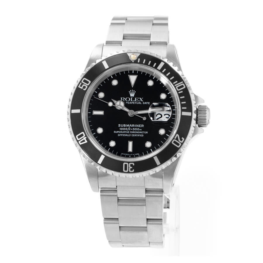 Pre-owned Rolex Submariner Date Automatic Chronometer Black Dial Men's Watch 16610 BKSO - 4