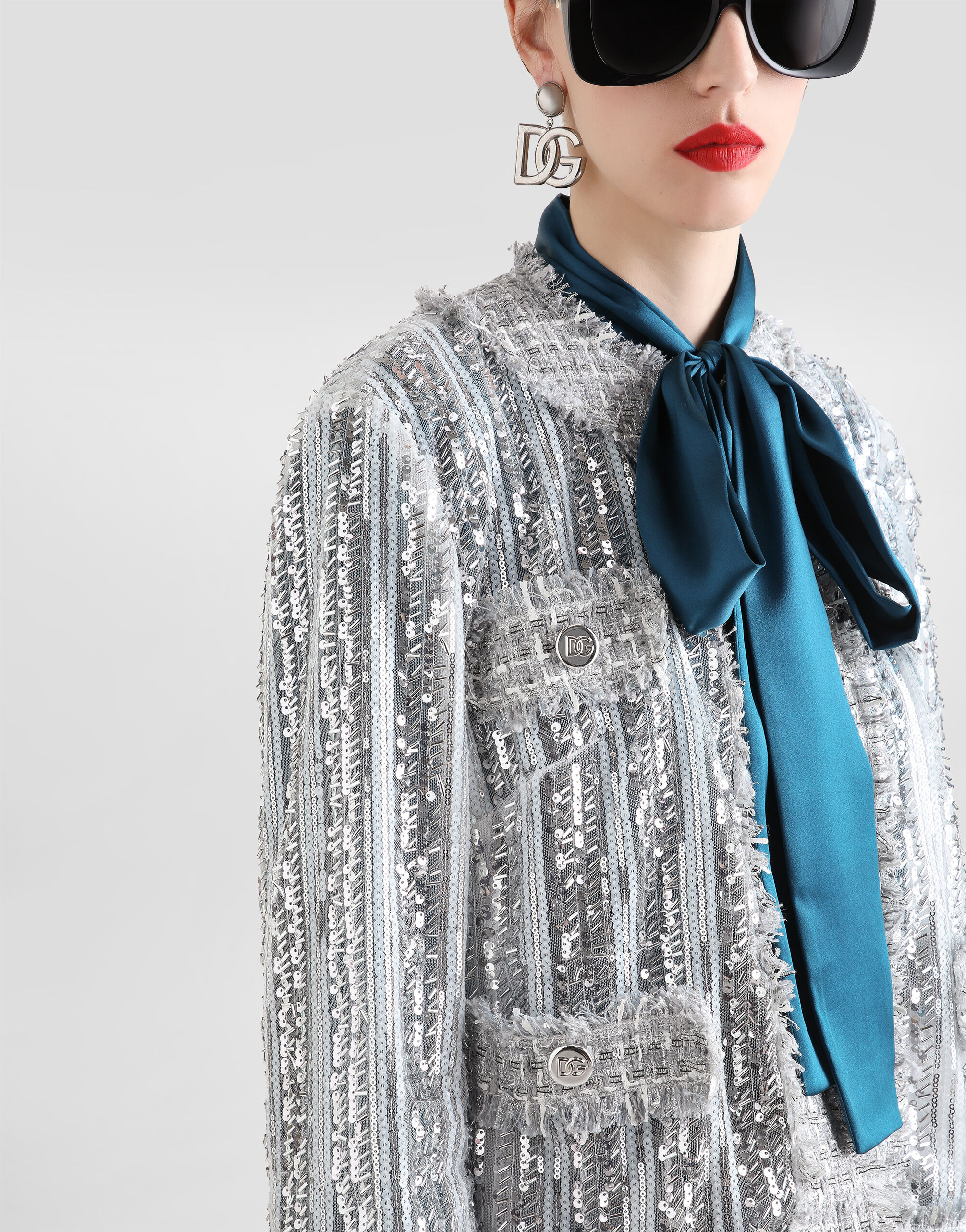 Tulle Gabbana jacket with sequin embroidery - 5