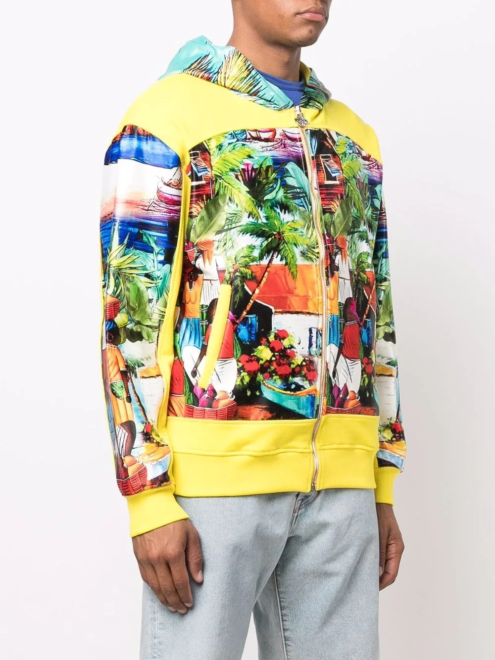 graphic-print hooded jacket - 3