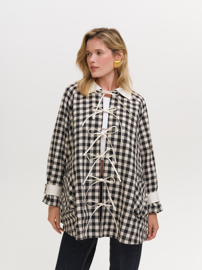For Love & Lemons Tiana Reversible Trench Coat outlook