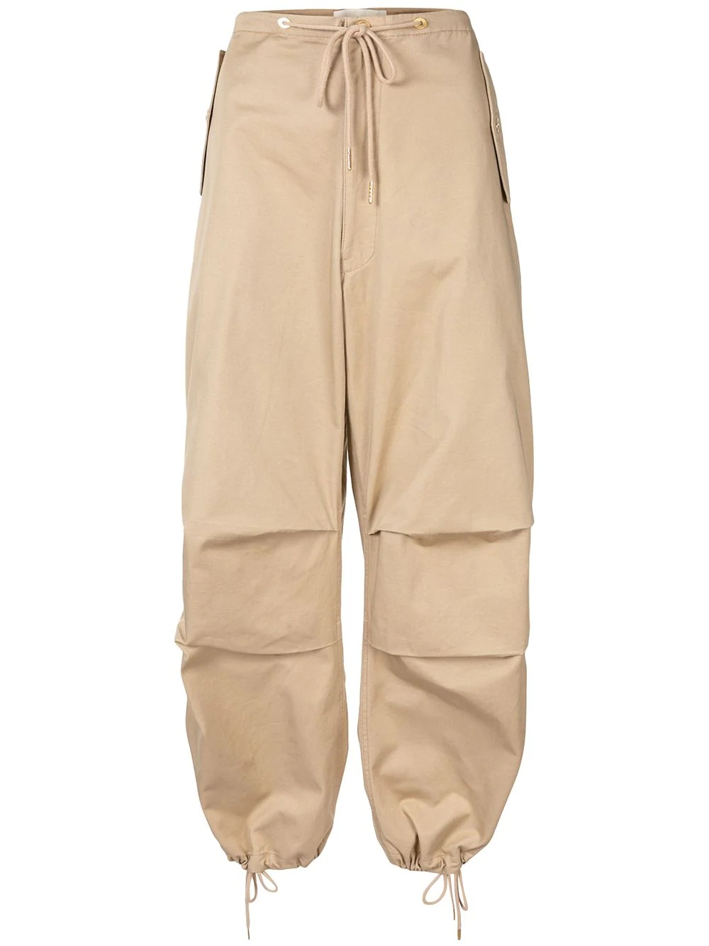 oversized drawstring trousers - 1