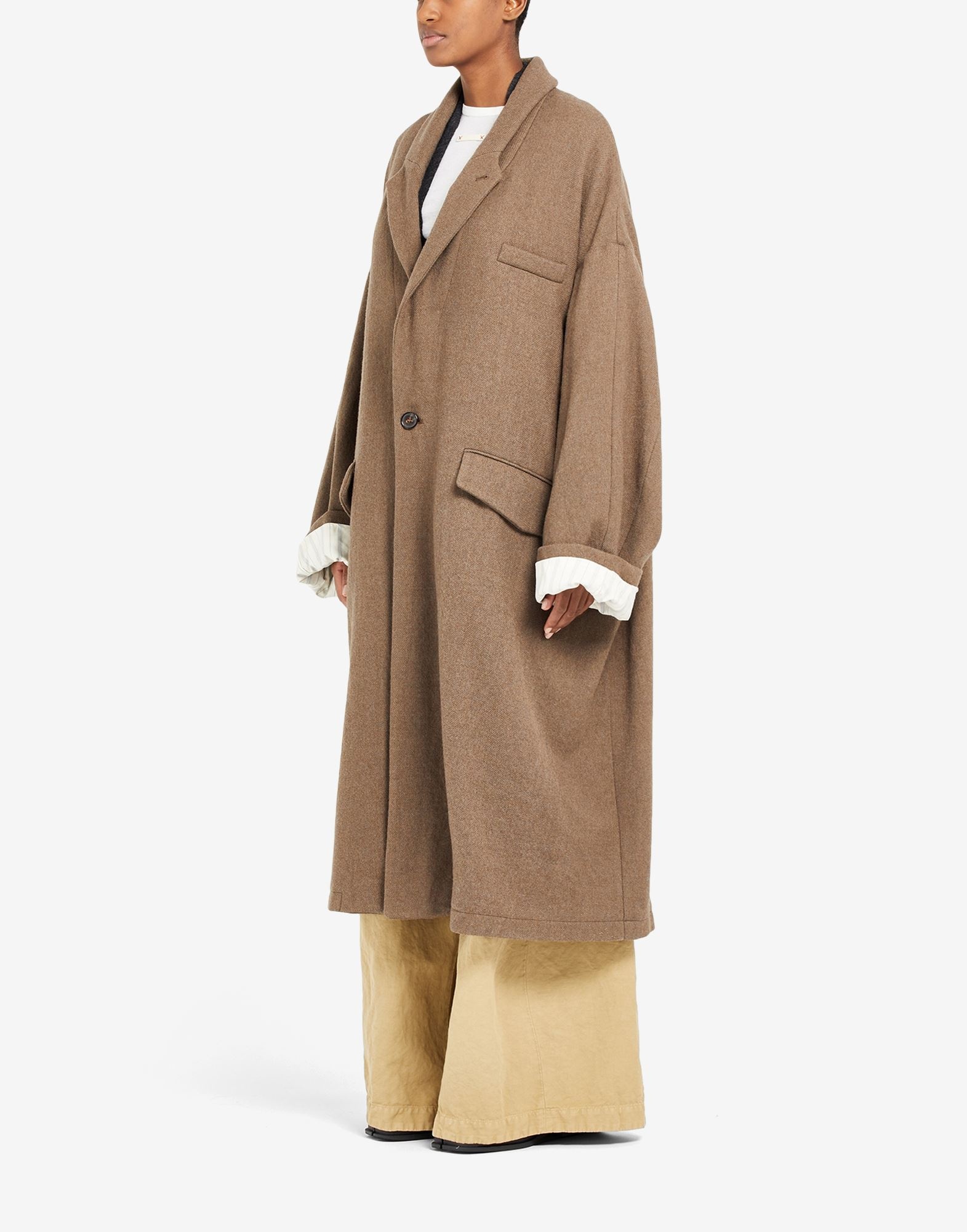 Wool long coat - 5