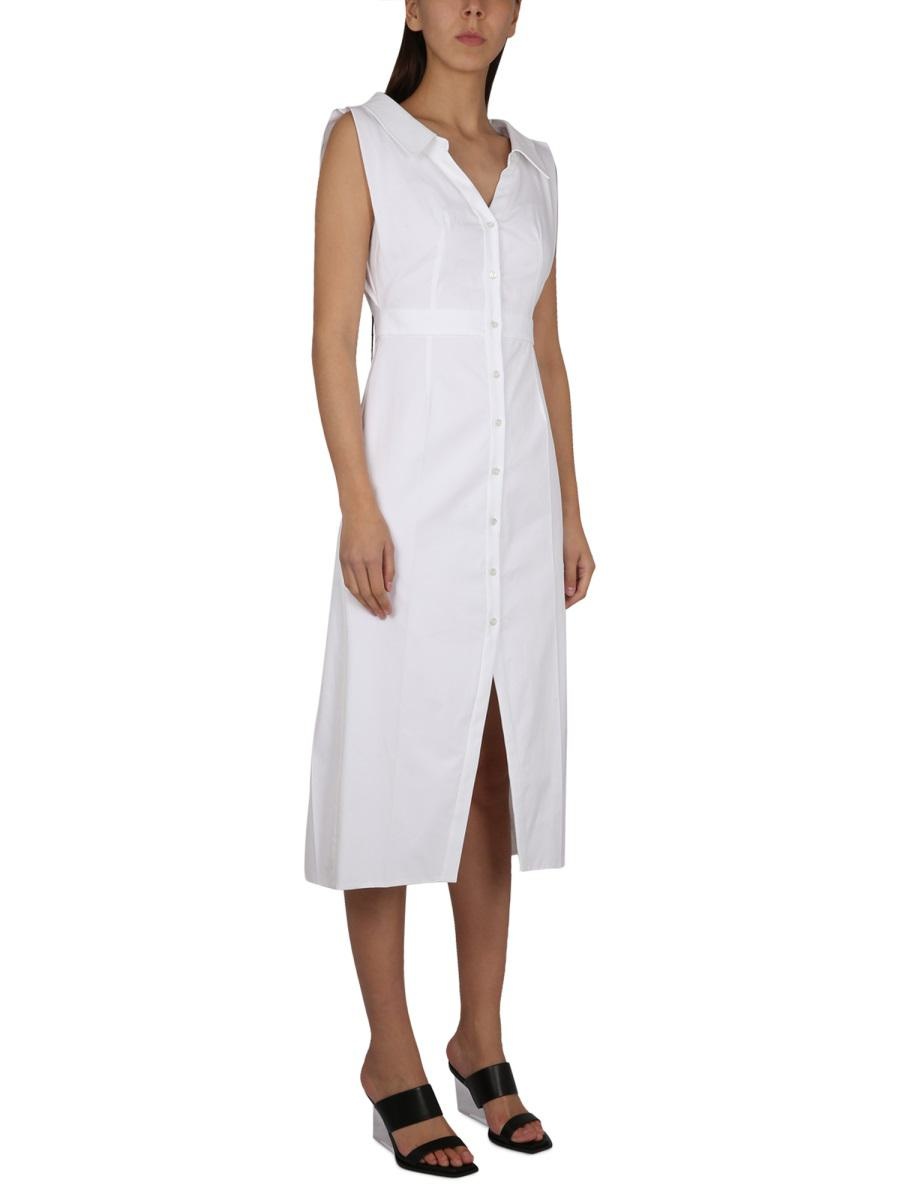 ワンピース alexander mcqueen SS23 COTTON DRESS (745627_QAABC9000) Alexander McQueen ALEXANDER MCQUEEN COTTON DRESS | baltini