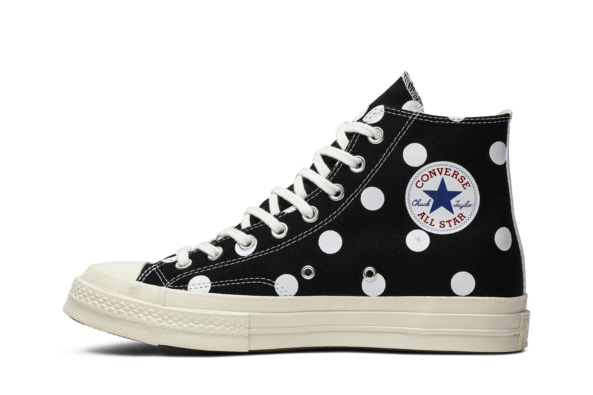 Comme des Garçons x Chuck Taylor All Star 70 Hi 'Black Polka Dot' - 3