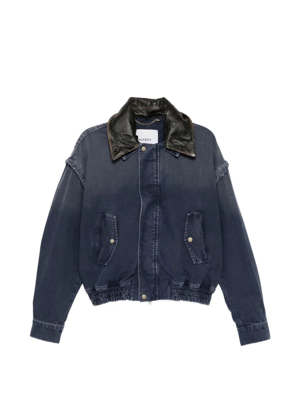 denim bomber jacket - 1