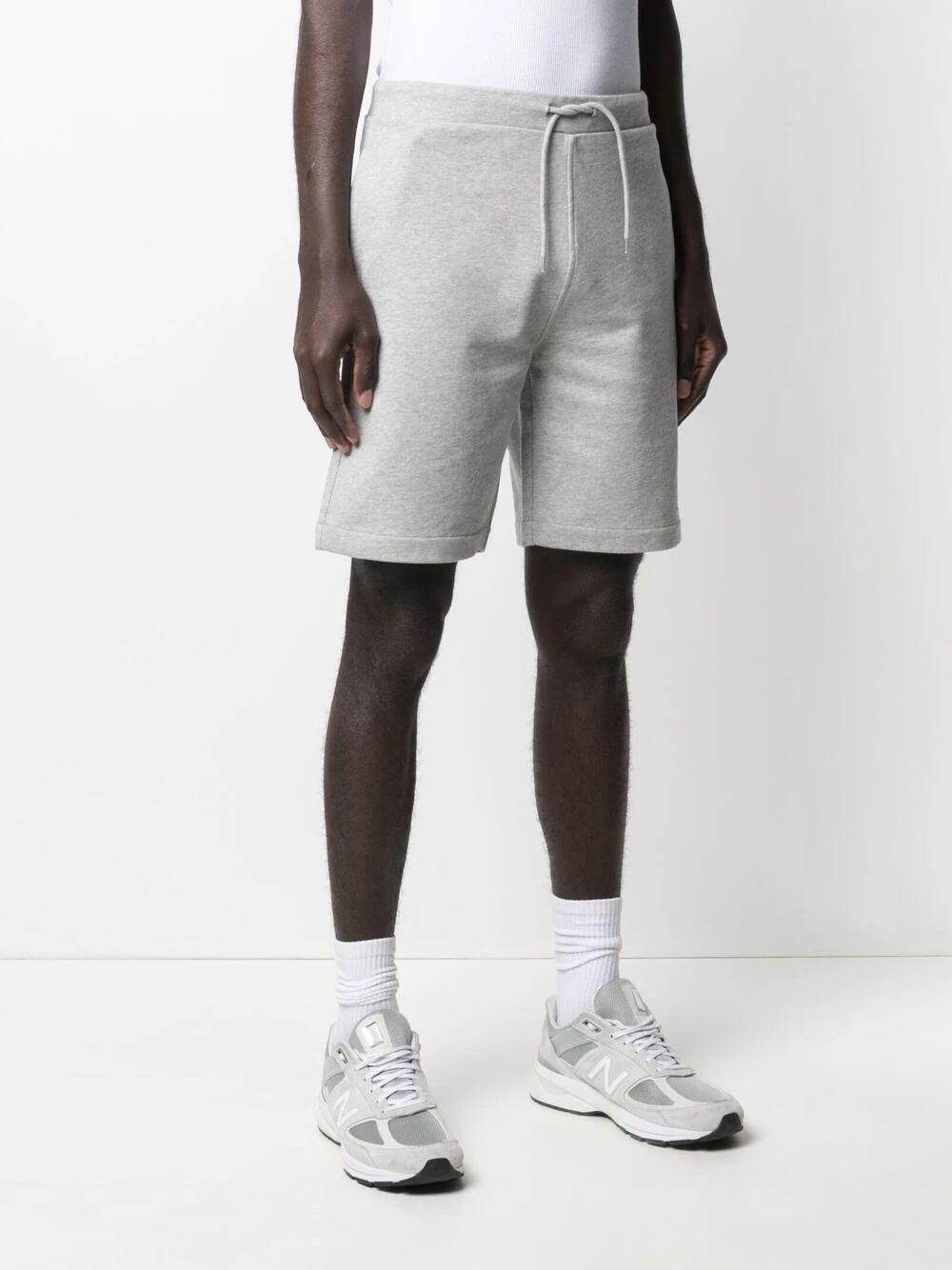 logo-print track shorts - 3