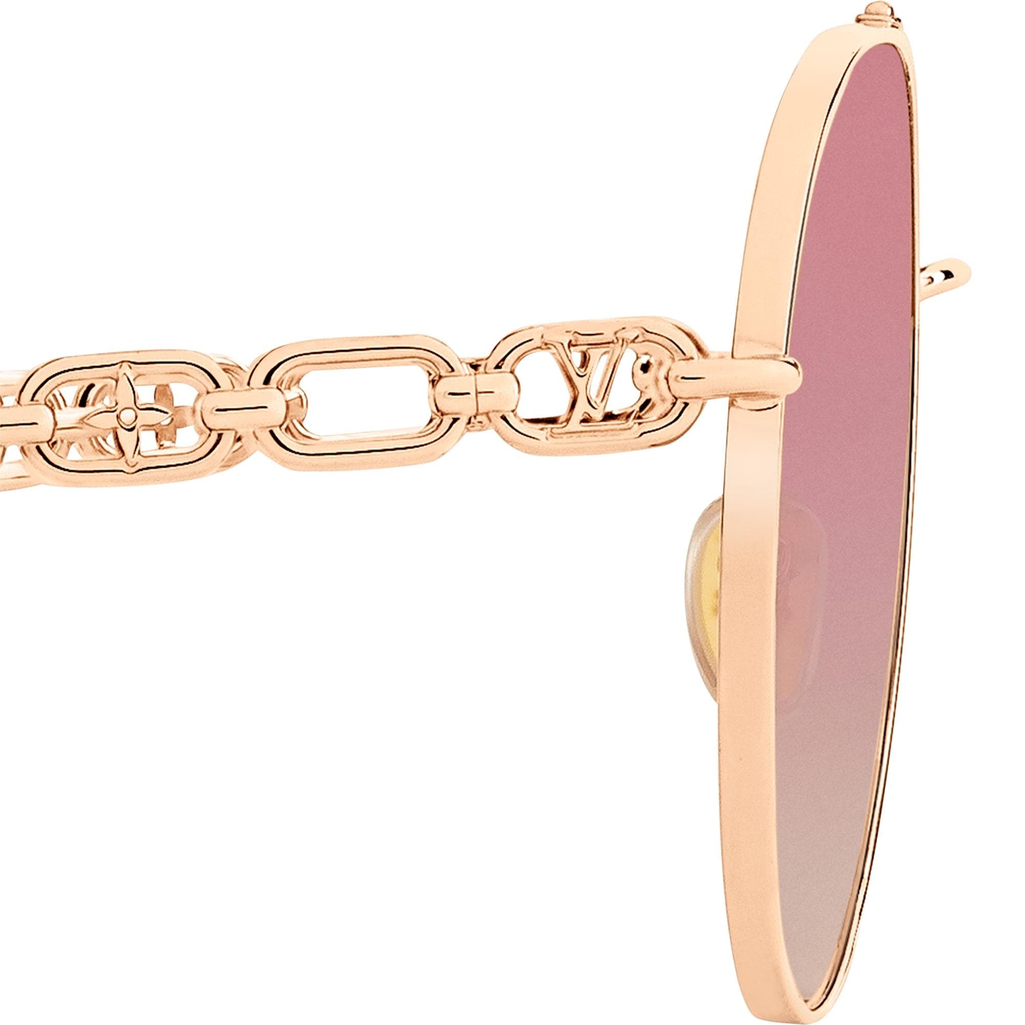 My LV Chain Pilot Sunglasses - 3