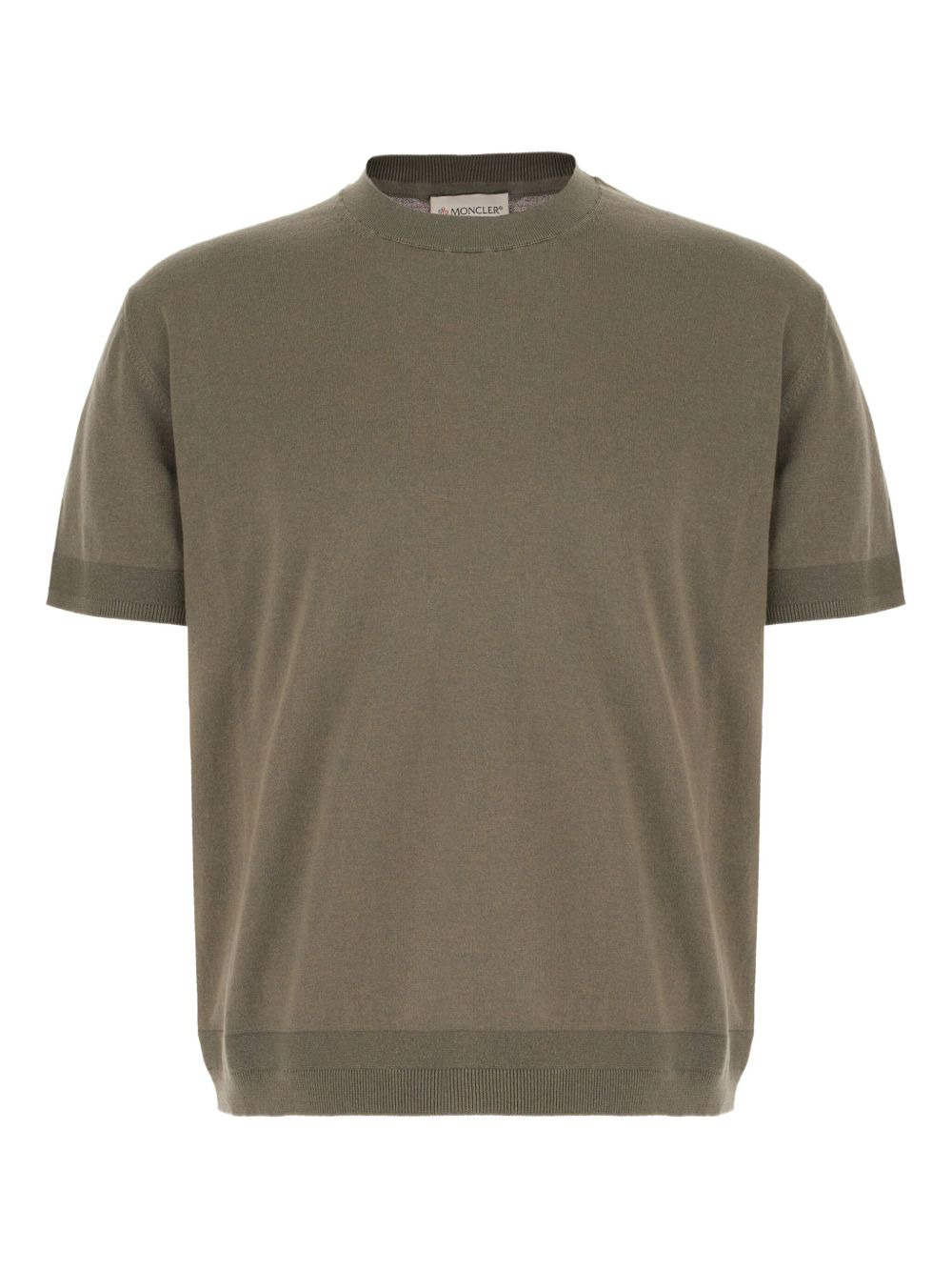 short-sleeve ribbed sweater - 1