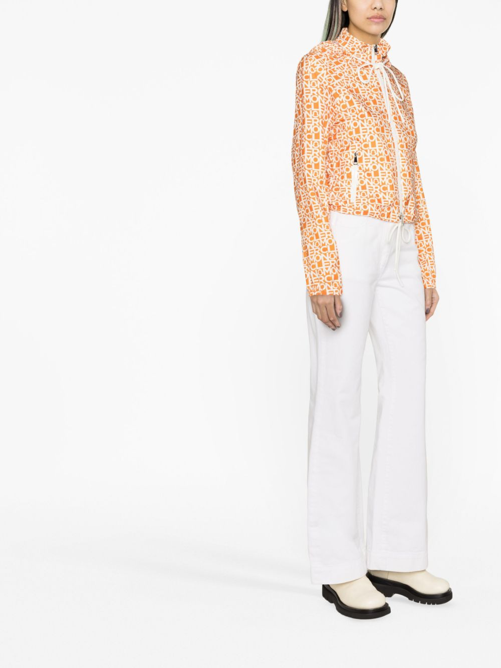 Alose logo-print jacket - 3