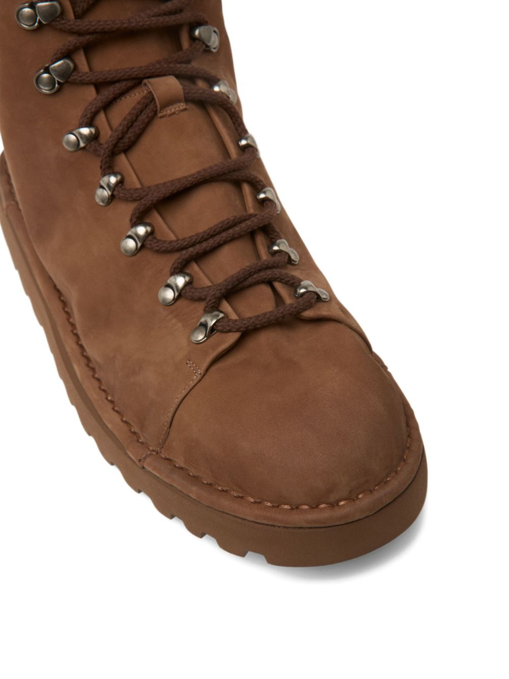 lace-up leather boots - 4