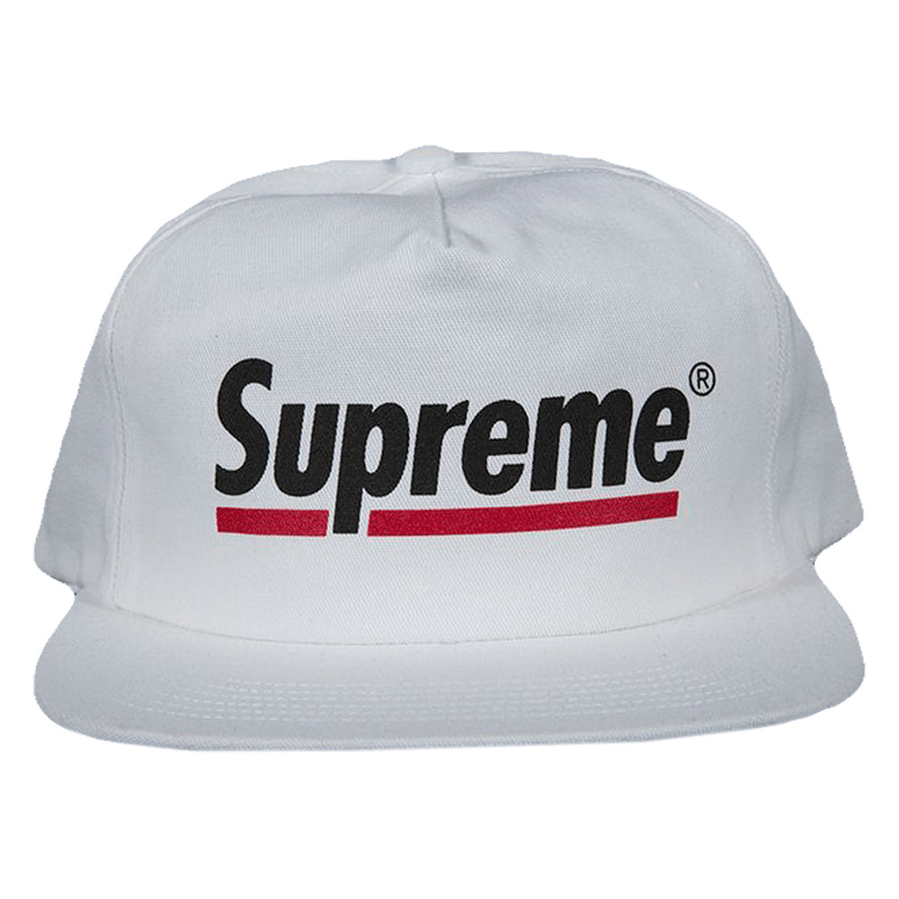 Supreme Supreme Underline 5 Panel Cap 'White' | REVERSIBLE