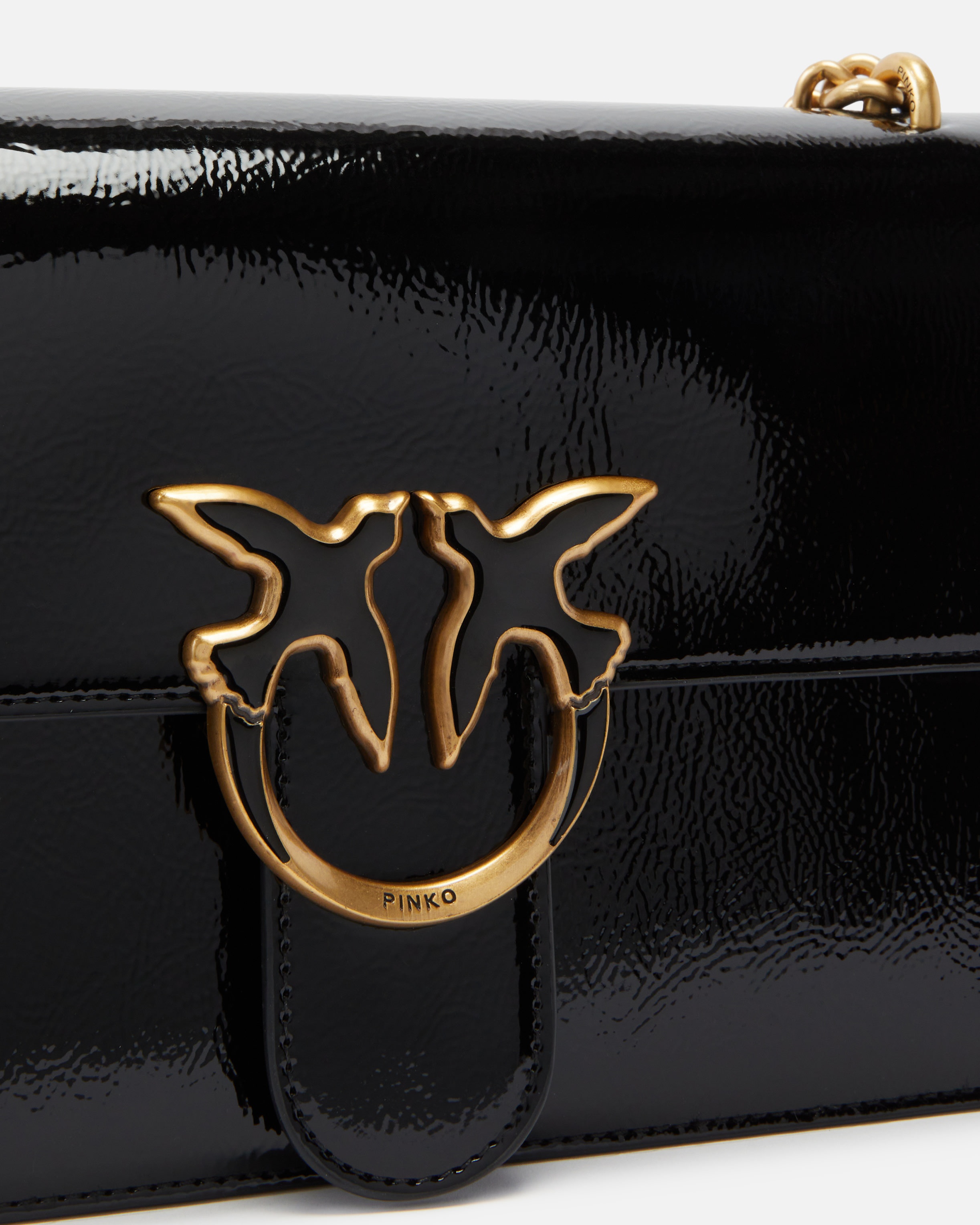 LOVE BAG GLOSSY CROSSBODY BAG - 3