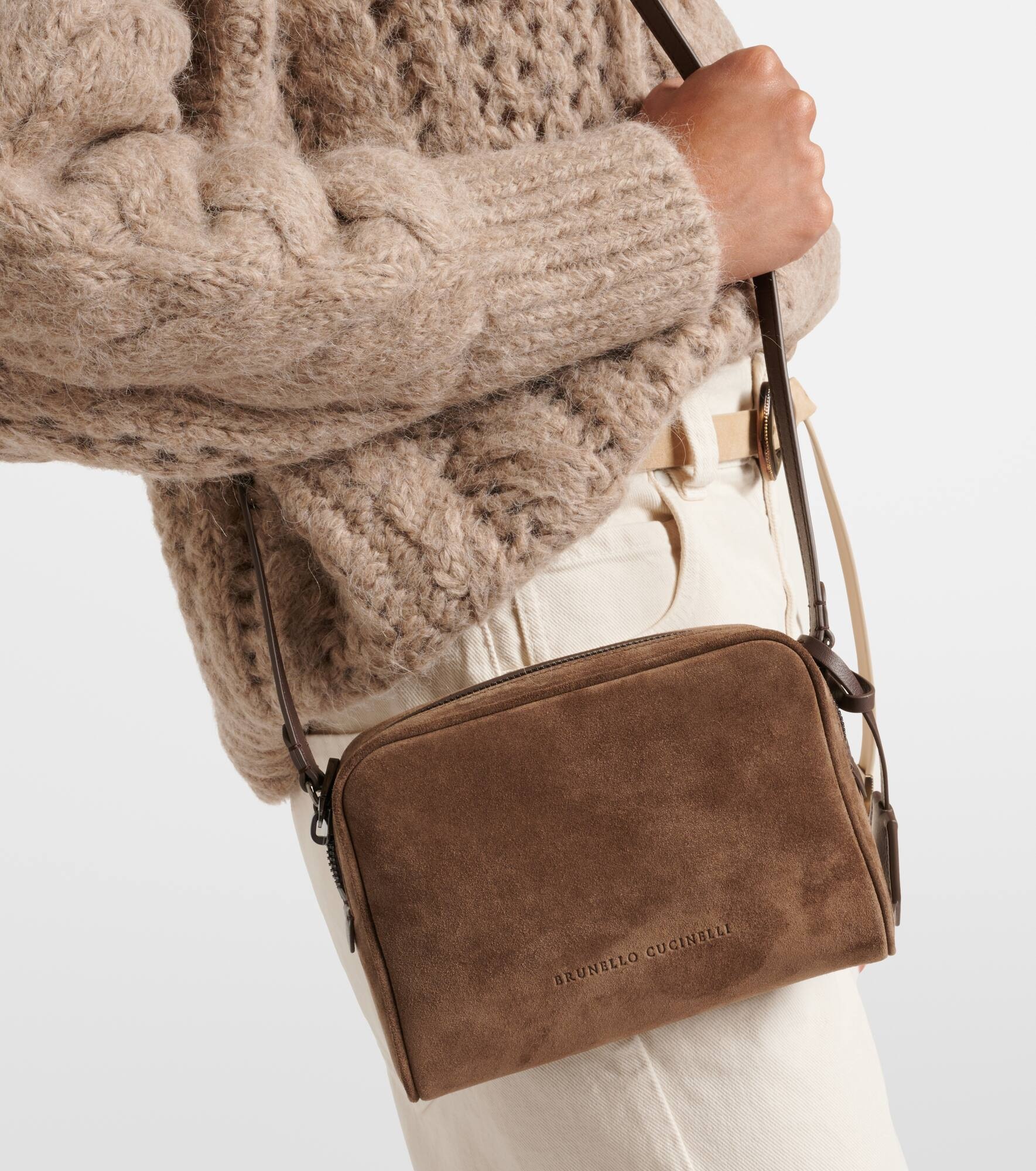 Small suede crossbody bag - 2