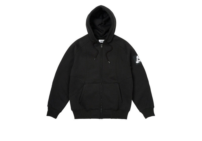 BONDED SHERPA ZIP 허브 블랙 - 1
