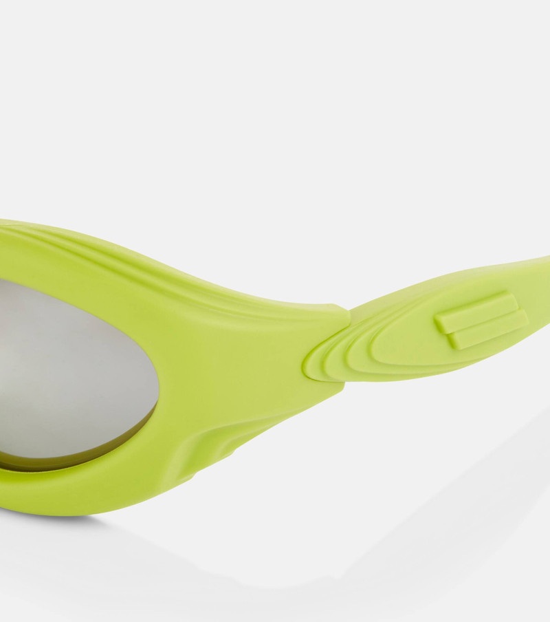 Bottega Veneta Oval acetate sunglasses outlook